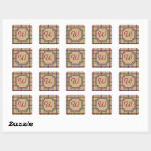 Carré Sticker à plaid été (Feuille)