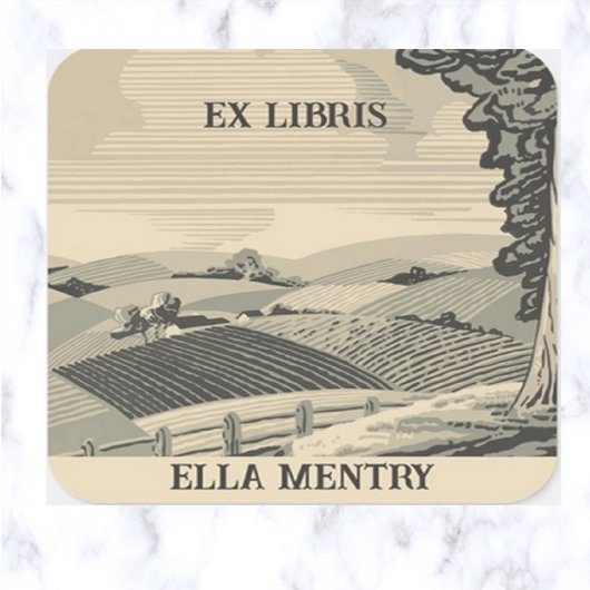 Carré Sticker à plaques agricoles modifiable