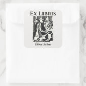 Carré Sticker à plaques de vache modifiable couché vers (Sac)