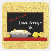 Carré Sticker à tarte au citron meringue (Devant)