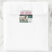 Carré Sticker à thème du journal de Noël (Sac)