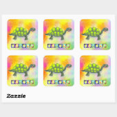 Carré Sticker à tortue (Feuille)