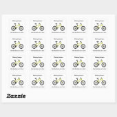 Carré Sticker à vélo (Feuille)
