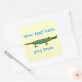Carré Sticker Alligator (Enveloppe)