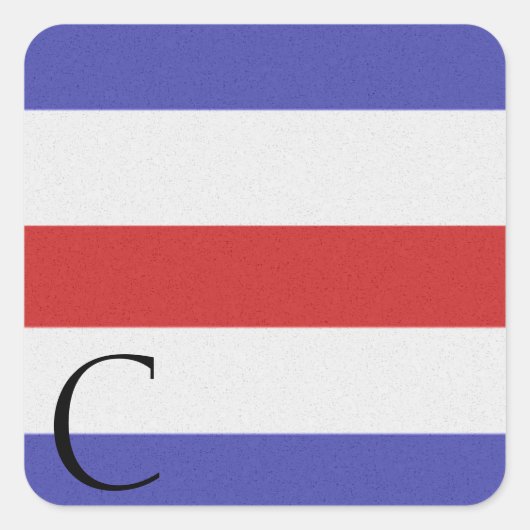 Carré Sticker Alphabet Signal Nautique C (Devant)