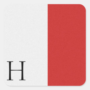 Carré Sticker Alphabet Signal Nautique H