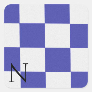 Carré Sticker Alphabet Signal Nautique N
