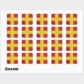 Carré Sticker Alphabet Signal Nautique R (Feuille)