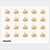 Carré Sticker Anime mignon (Feuille)