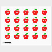 Carré Sticker - Apple - Customizable (Feuille)