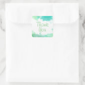 Carré Sticker Aquarelle Verte (Sac)