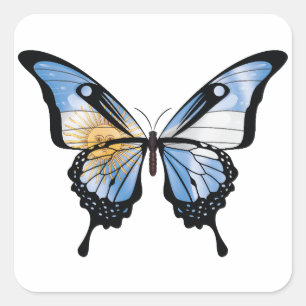 Carré Sticker Argentine Swallowtail Butterfly
