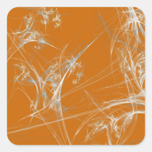 Carré Sticker Arrière - plan Spider Web Fractal
