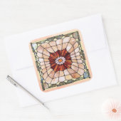 Carré Sticker Art Déco Verre Trait 2 (Enveloppe)