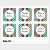 Carré Sticker au chocolat Aqua (Feuille)