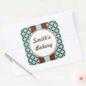 Carré Sticker au chocolat Aqua (Enveloppe)