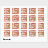 Carré Sticker au miel Afro vert 2 (Feuille)