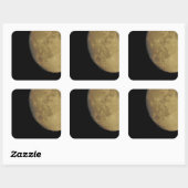 Carré Sticker avec gros lune (Feuille)