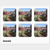 Carré Sticker avec Petunias Garden (Feuille)