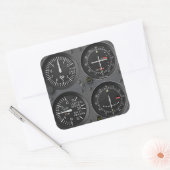 Carré Sticker Avionique Instruments d'aéronef (Enveloppe)