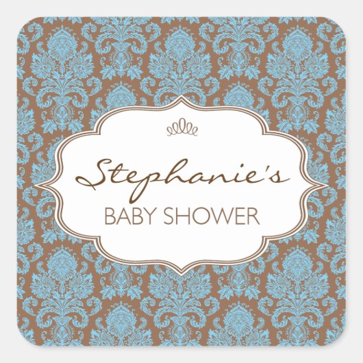 Carré Sticker baby shower (Devant)