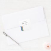 Carré Sticker baby shower (Enveloppe)
