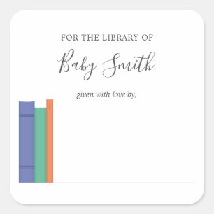 Carré Sticker baby shower