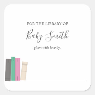 Carré Sticker baby shower