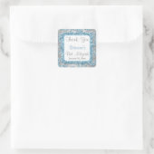 Carré Sticker Bat mitzvah Damask Winter Wonderland 4 (Sac)