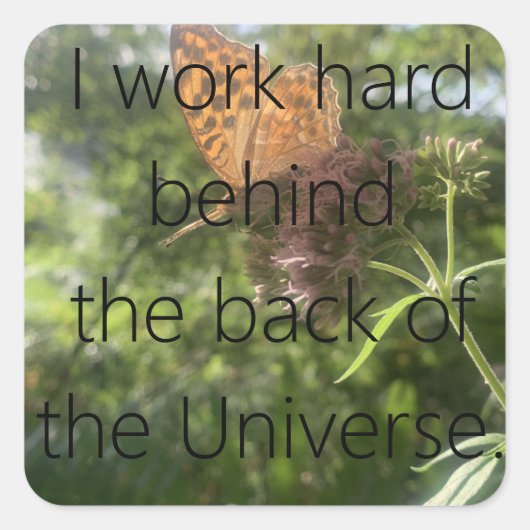 Carré Sticker 'behind' (Devant)