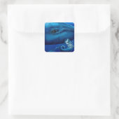 Carré Sticker "Big Blue Whale" (Sac)