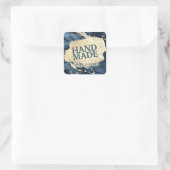 Carré Sticker bleu et or (Sac)