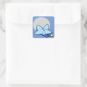 Carré Sticker bleu étoile (Sac)