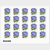 Carré Sticker Blue Hydrangea (Feuille)