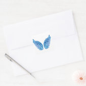 Carré Sticker Blue Wings (Enveloppe)