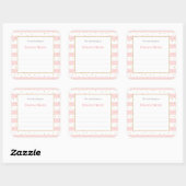 Carré Sticker boîte en or rose Confetti (Feuille)