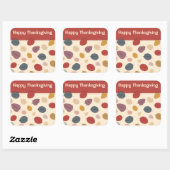 Carré Sticker bon thanksgiving (Feuille)