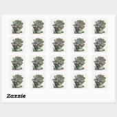 Carré Sticker Cactus du désert (Feuille)