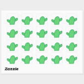 Carré Sticker Cactus personnalisable (Feuille)