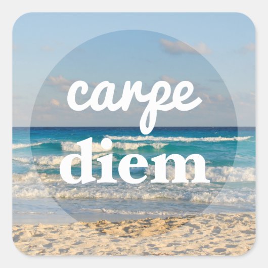 Carré Sticker Carpe Diem (Devant)