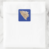 Carré Sticker Carte de Bosnie-Herzégovine (Sac)