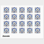 Carré sticker céramique Iznik (Feuille)