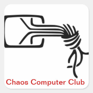 Carré sticker Chaos Computer Club