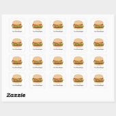 Carré Sticker Cheeseburger (Feuille)