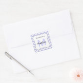 Carré Sticker Chevron Monogram lavande (Enveloppe)