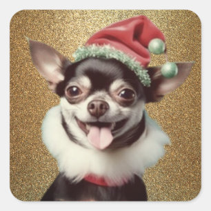 Carré Sticker Chihuahua