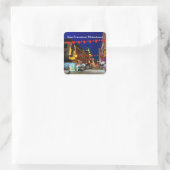 Carré Sticker Chinatown #11 de San Francisco (Sac)