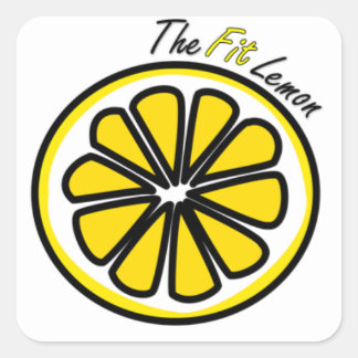 Carré Sticker citron Fit