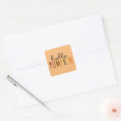 Carré Sticker Citrouille Hello (Enveloppe)