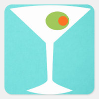 Sticker classique Martini Movie (turquoise)
